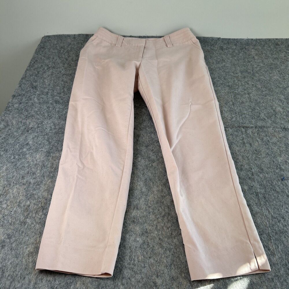 Jones New York Signature Women's Size 8 Mid‎ Rise Light Pink Dress Pants Pockets